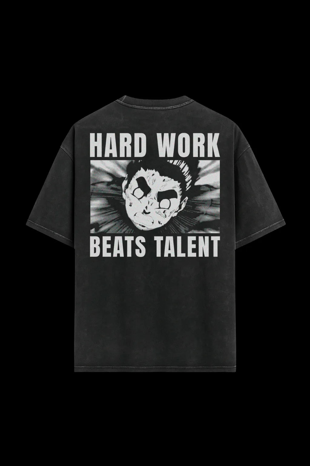 Oversized Tee – Untalented (Hard Work Beats Talent)