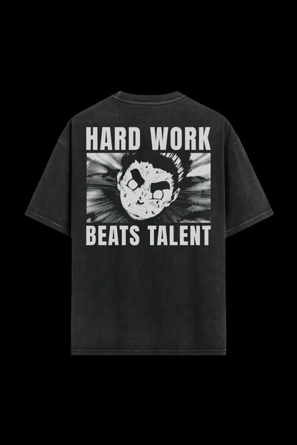 Oversized Tee – Untalented (Hard Work Beats Talent)