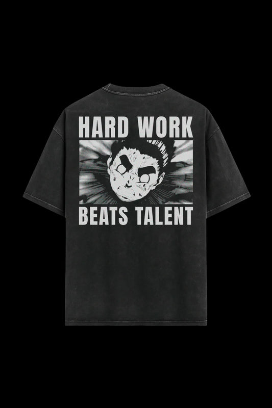 Oversized Tee – Untalented (Hard Work Beats Talent)