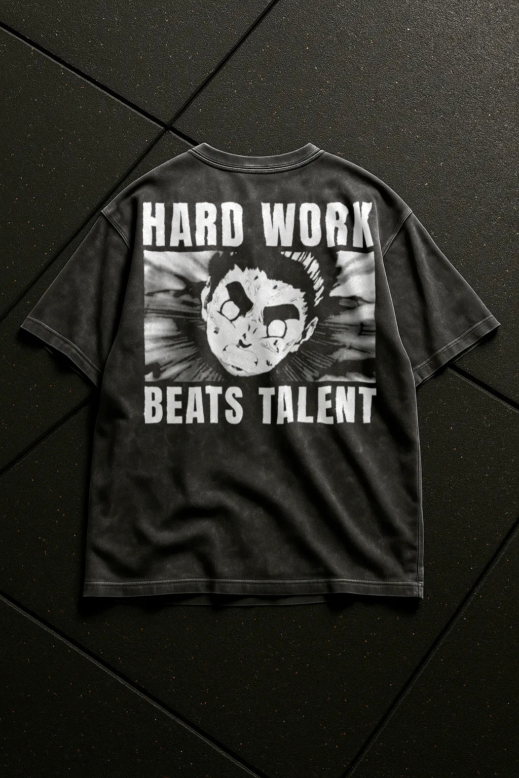 Oversized Tee – Untalented (Hard Work Beats Talent)