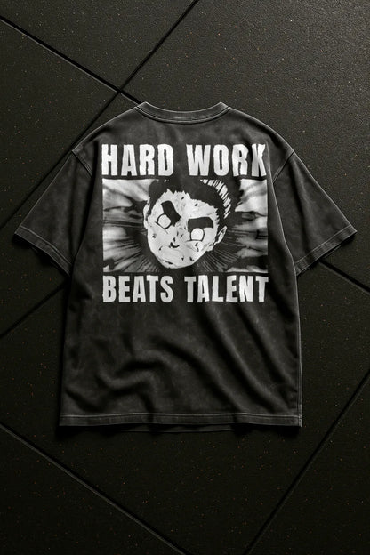 Oversized Tee – Untalented (Hard Work Beats Talent)