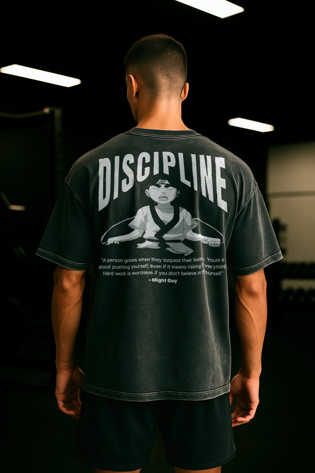 Oversized Tee – Discipline (No Shortcuts)