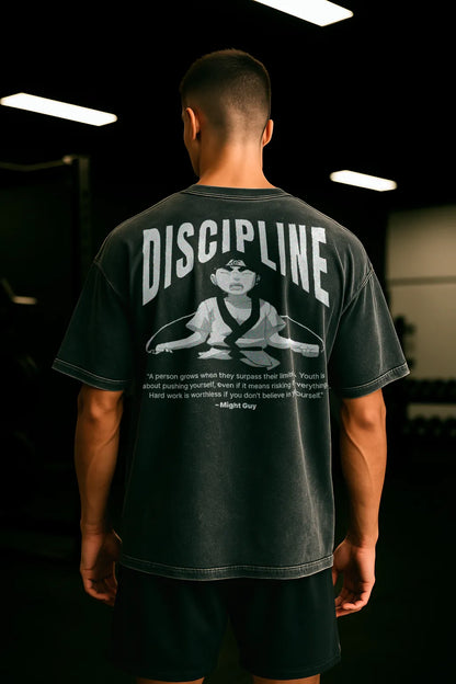 Oversized Tee – Discipline (No Shortcuts)